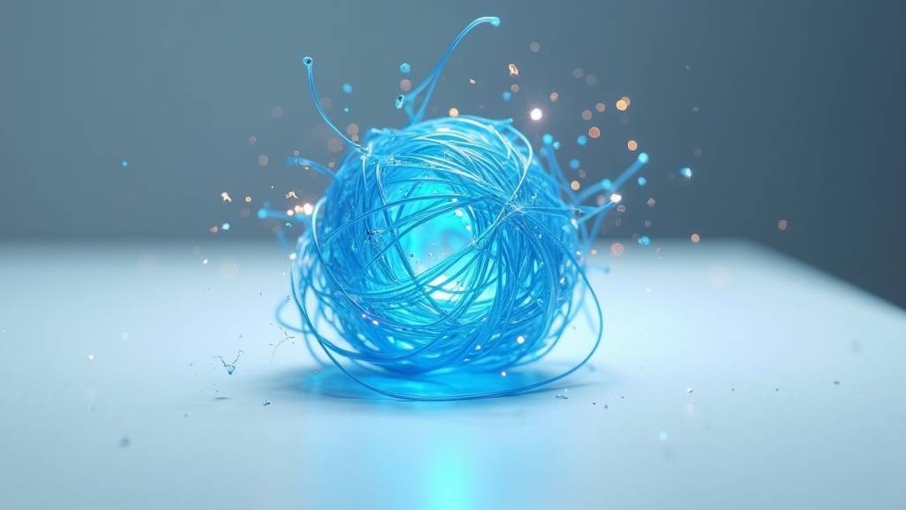 Technicien vérifiant les connexions de fibre optique dans un local technique