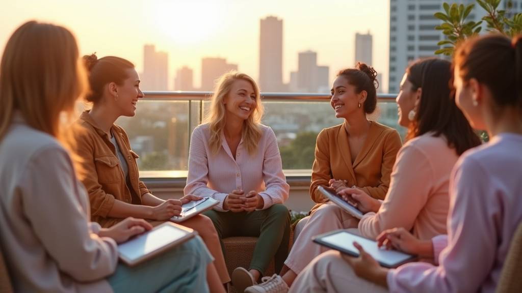 Femme travaillant sur son ordinateur portable dans un espace collaboratif