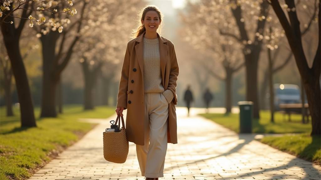 Style Garance Doré avec blazer oversized et jean brut, illustrant le minimalisme chic
