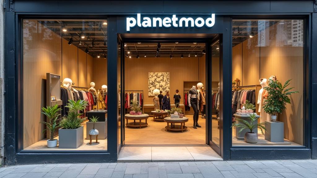 Façade du magasin Planet Mod à Clichy-sous-Bois avec vitrines attractives